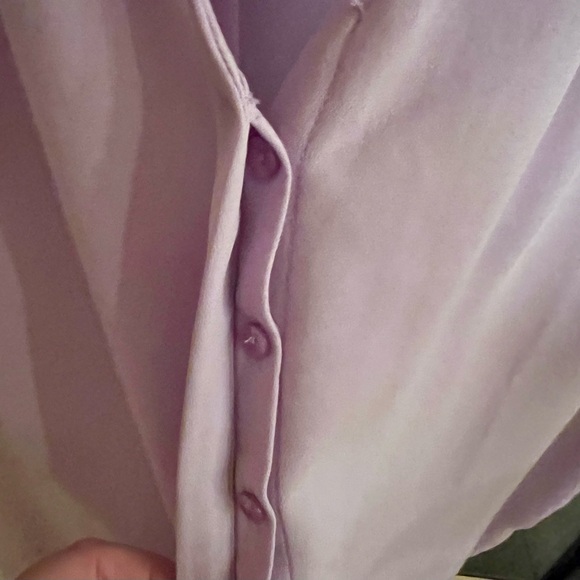 Lane Bryant Lavender Button Down Tank With Jewel Accent Size 22 - Picture 6 of 8